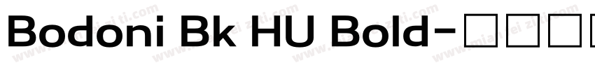 Bodoni Bk HU Bold字体转换